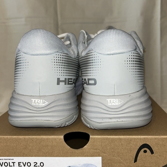 Head Revolt EVO 2.0 White-Grey Size US 8.5 NIB - Picture 3 of 5